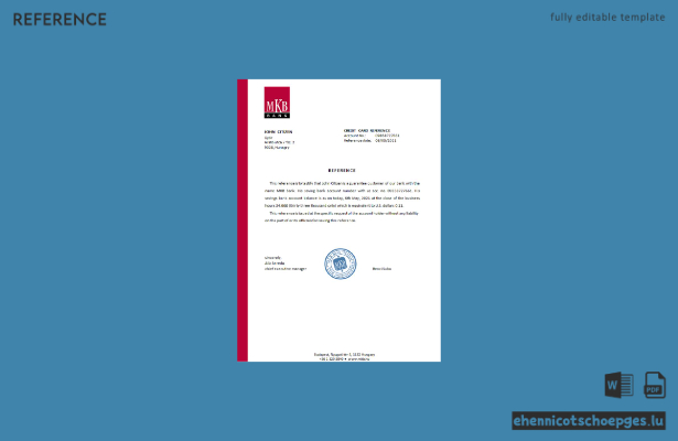 Beispielvorschau der Referenzdaten der ungarischen MKB Bank